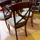 Set of 6 cherry wood chairs