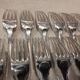 12 silver-plated dessert forks by Christofle Cluny, 17.1cm