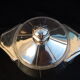 Coffee service, art tea in art deco silver metal