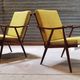 Pair of boomerang armchairs TON Bystřice (Thonet) by Antonin Suman 1960
