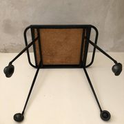 Black table on wheels from the 60s