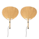 Uchiwa wall light pair by Ingo Maurer