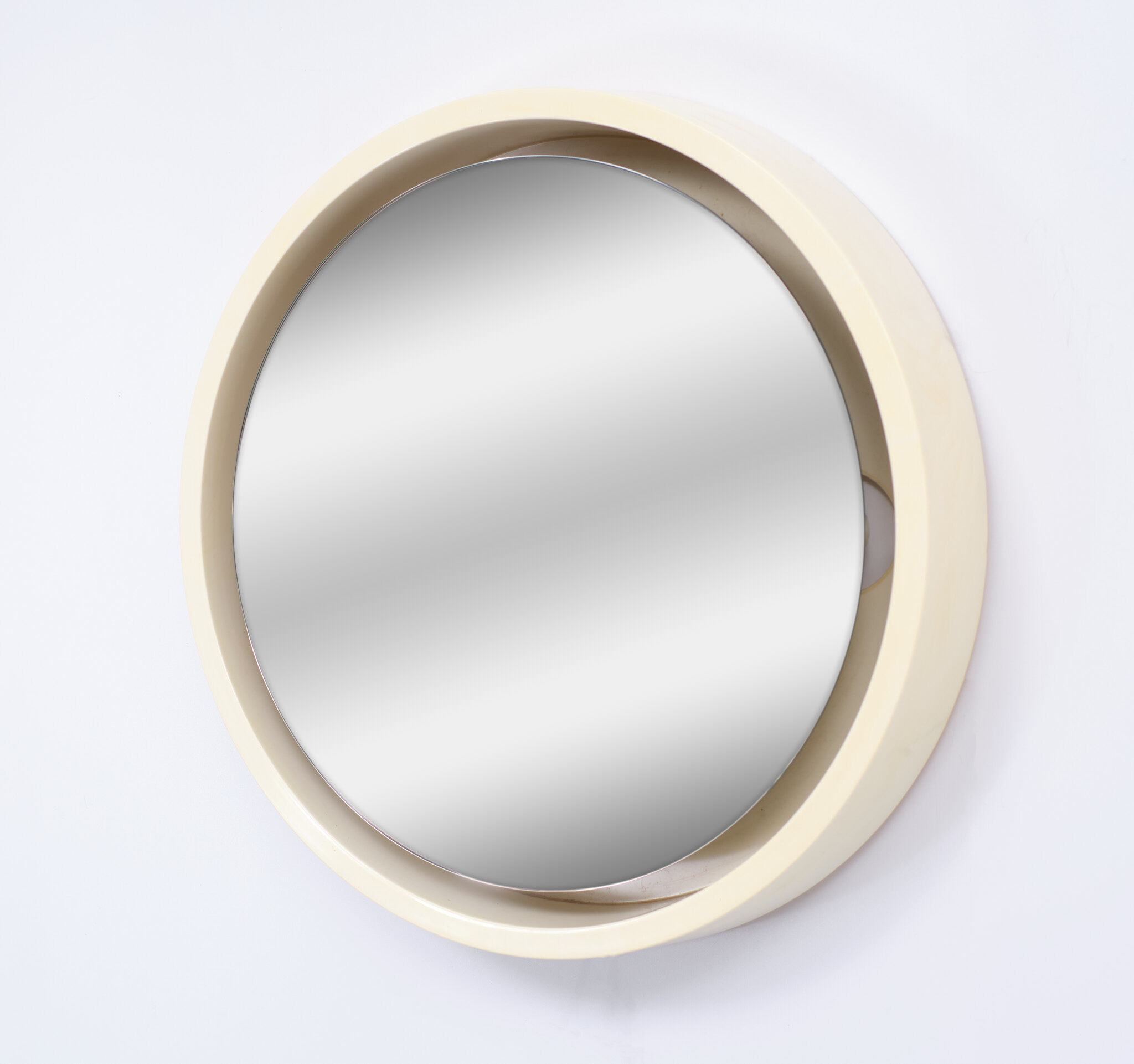 Space Ace Back Lid Round Mirror, 1970s, France