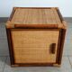Small vintage rattan cube furniture