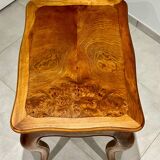 Louis XV style table in burr walnut and walnut