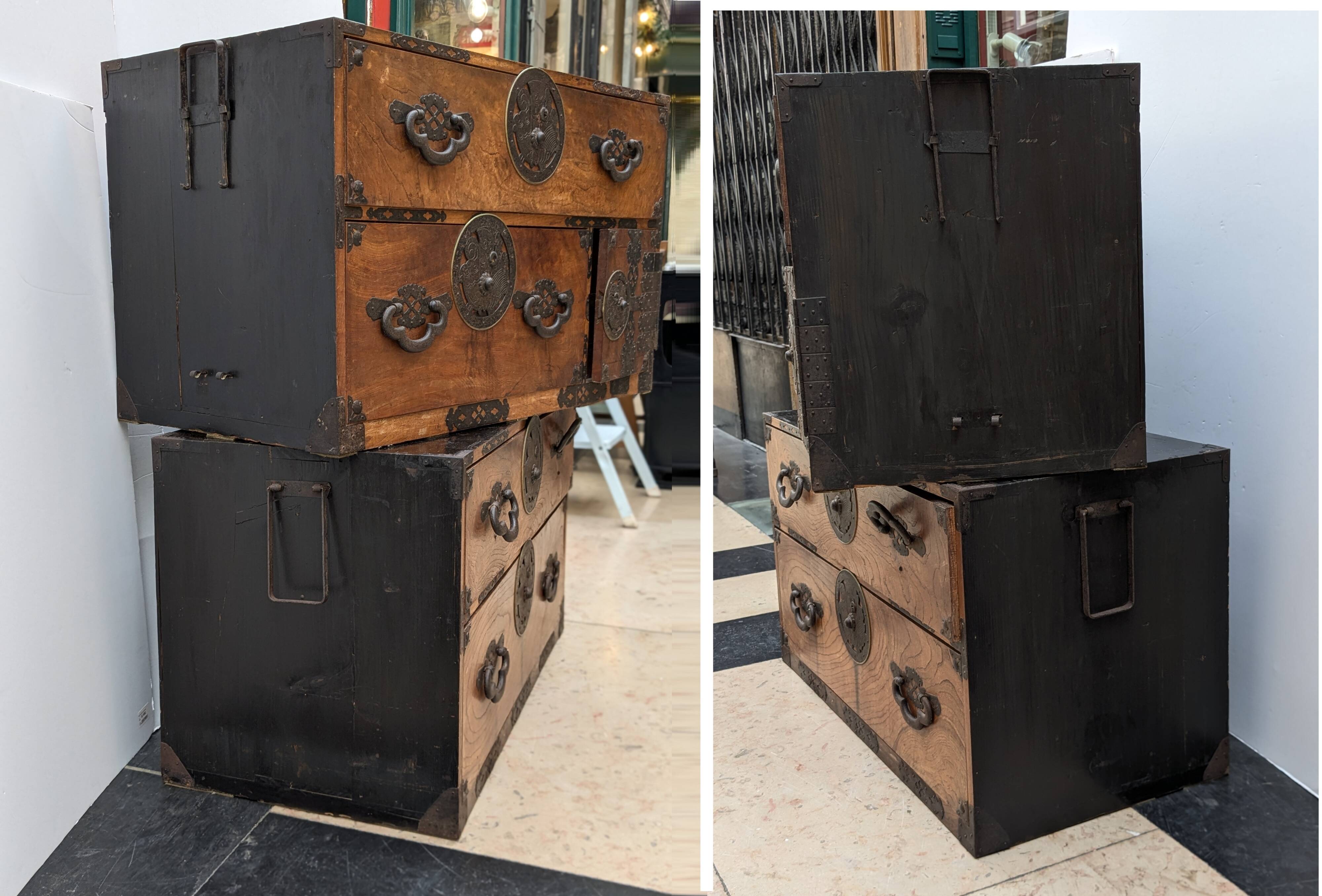 Commode japonaise - tansu - XIXe siècle - ére Meiji