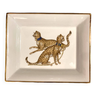 Vide Poche Porcelaine de Paris Chasse Royale