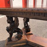 Renaissance-style dining table in solid wood
