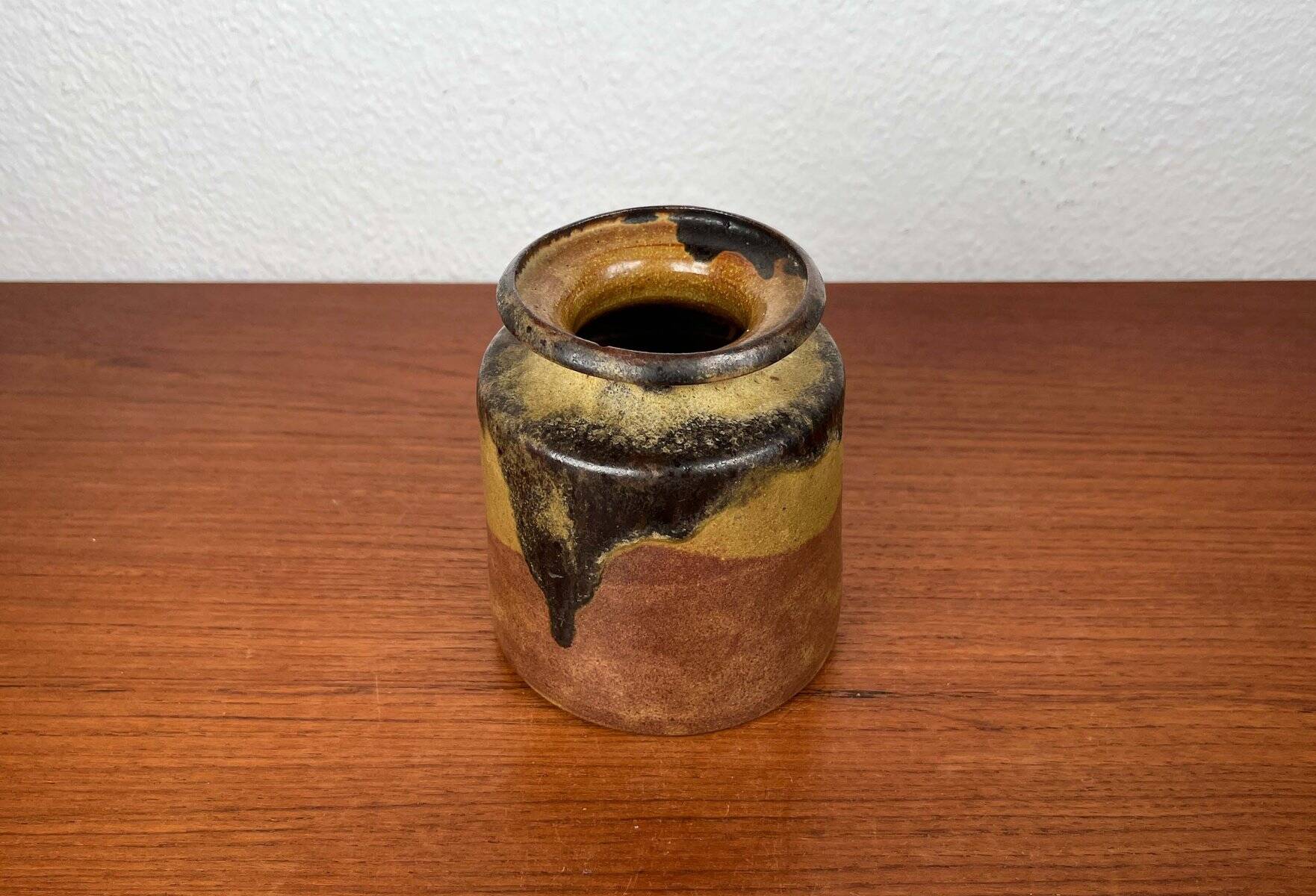 Mid-Century Modern German Studio Pottery Vase by Luise Duncker, 1960s