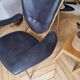 Fauteuil design noir et bronze doré