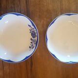 Set of 2 plates digoin sarreguemines model corsica