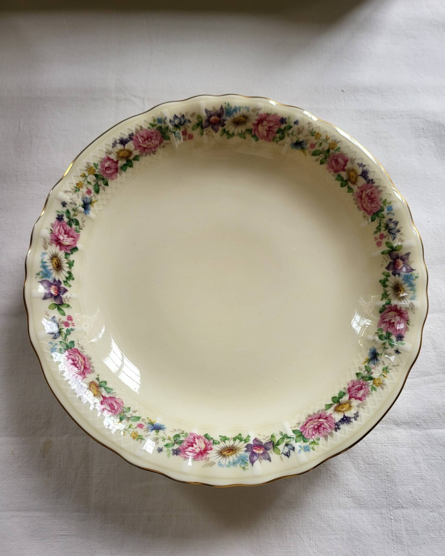Limoges Bernardaud Coupe à fruit Compotier en porcelaine