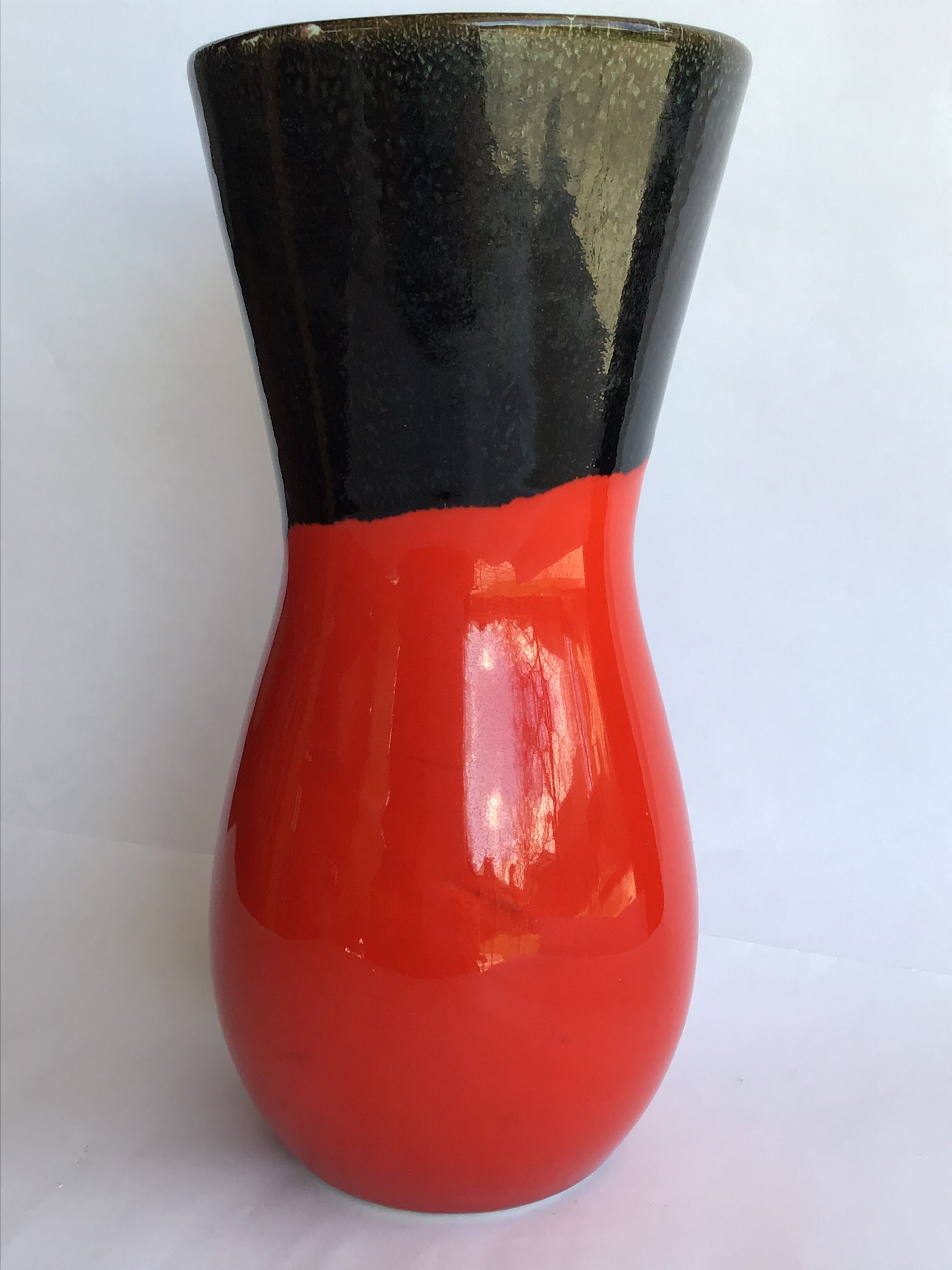 Graphic asymmetrical vintage vase