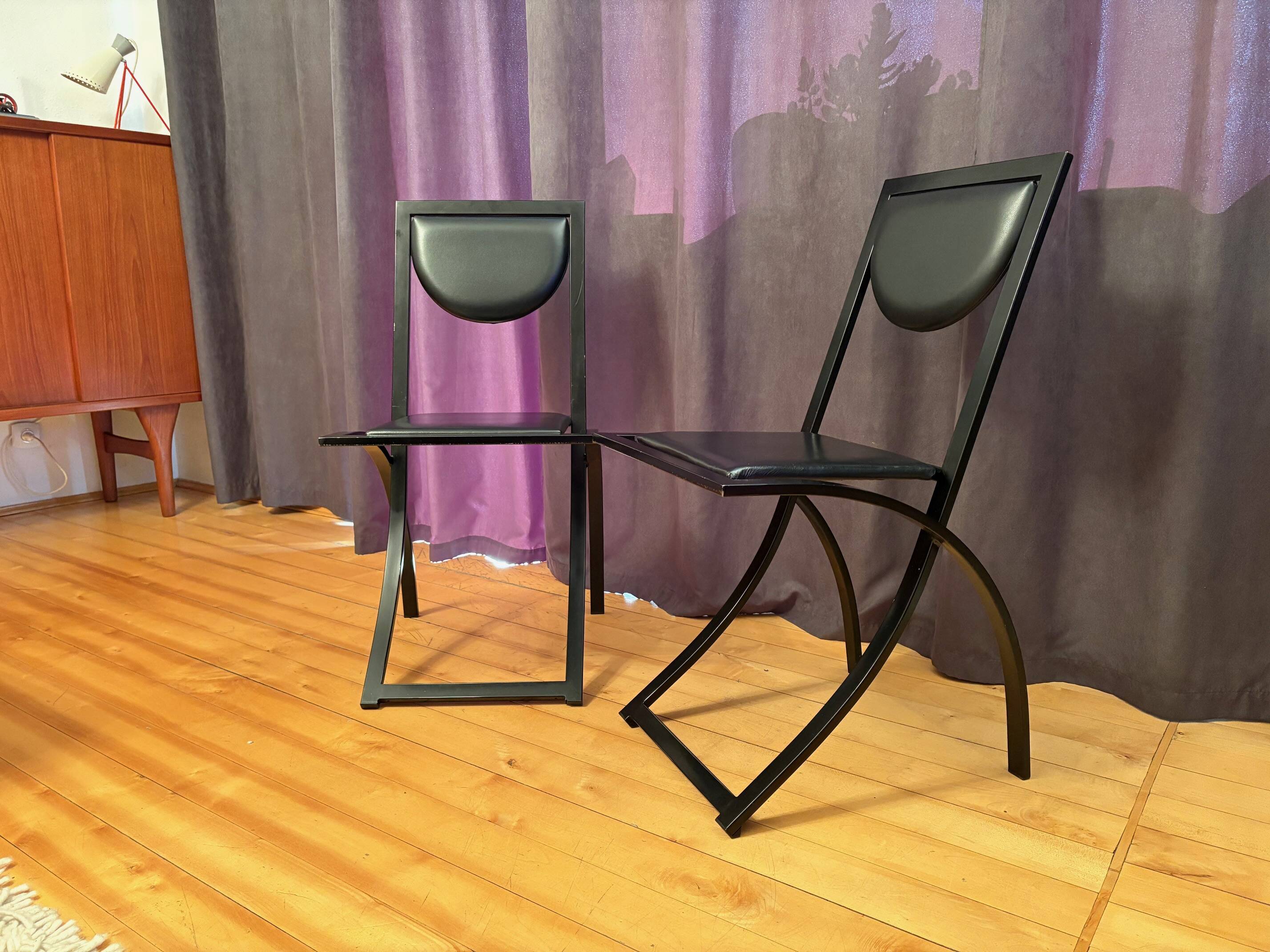 Pair of Sinus chairs designed by Karl Friedrich Förster, KFF, Germany, 1980