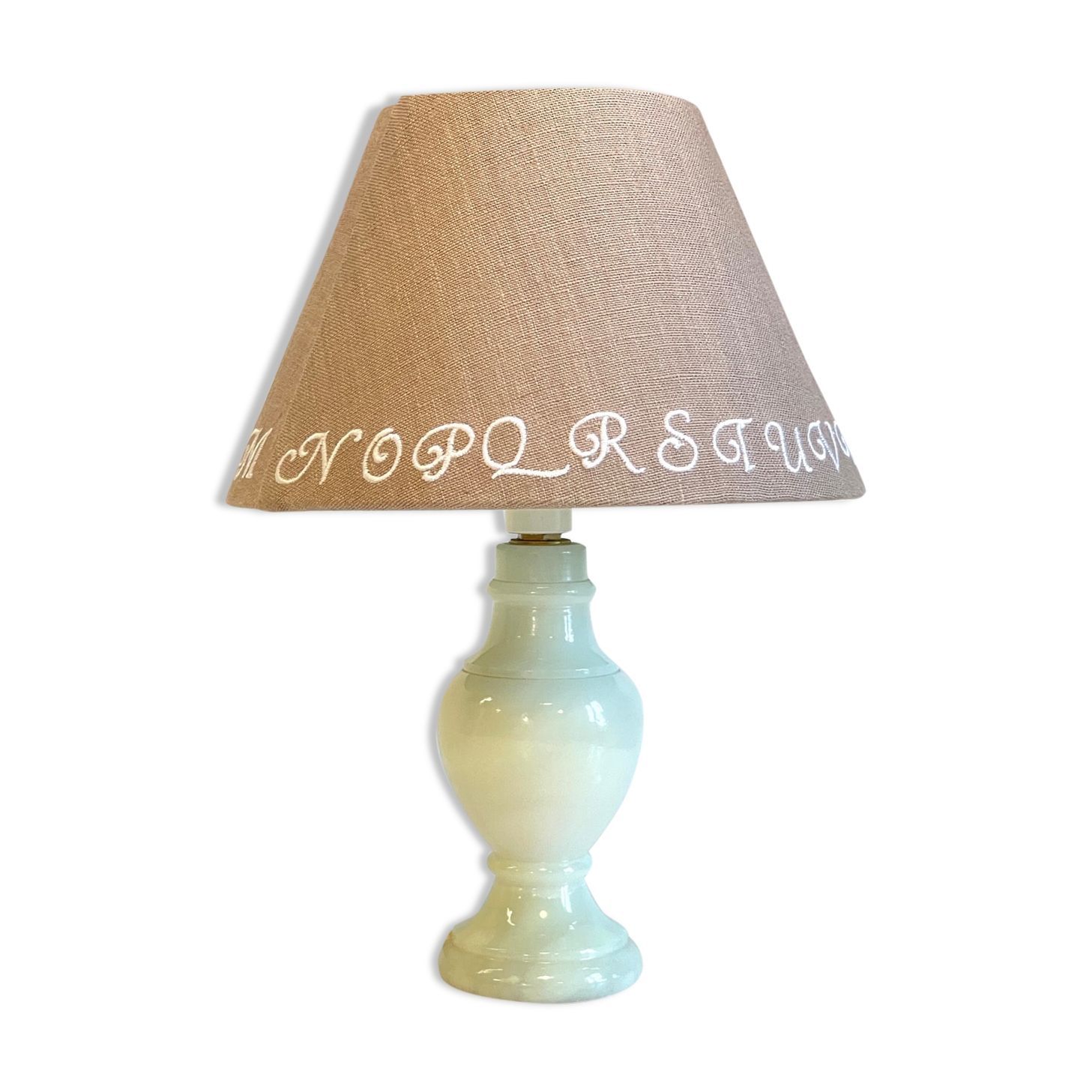 Lamp feet in vintage marble