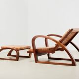 Fauteuil + Ottoman Francis Jourdain France années 1920