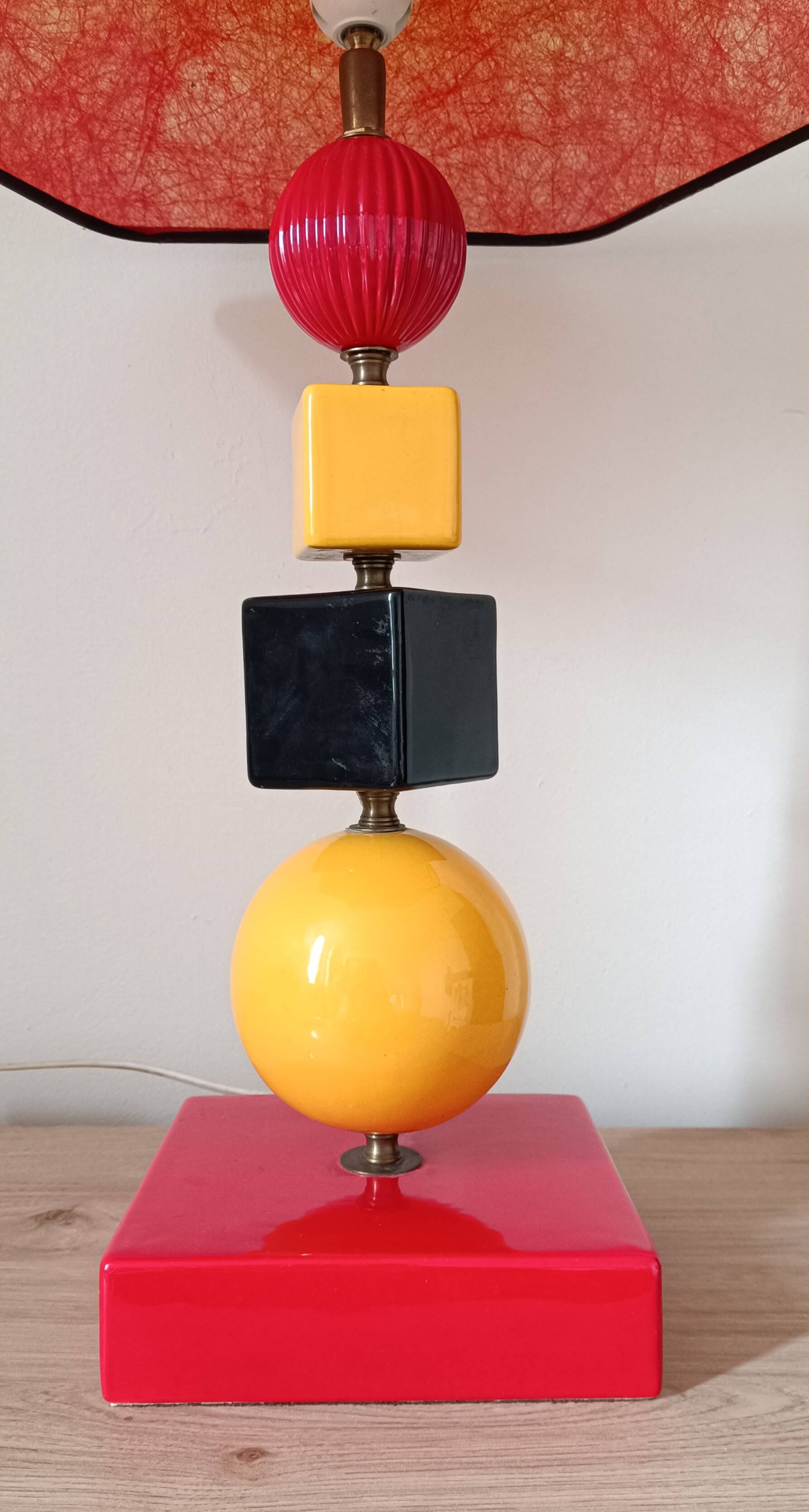 Vintage 80s colorful lamp