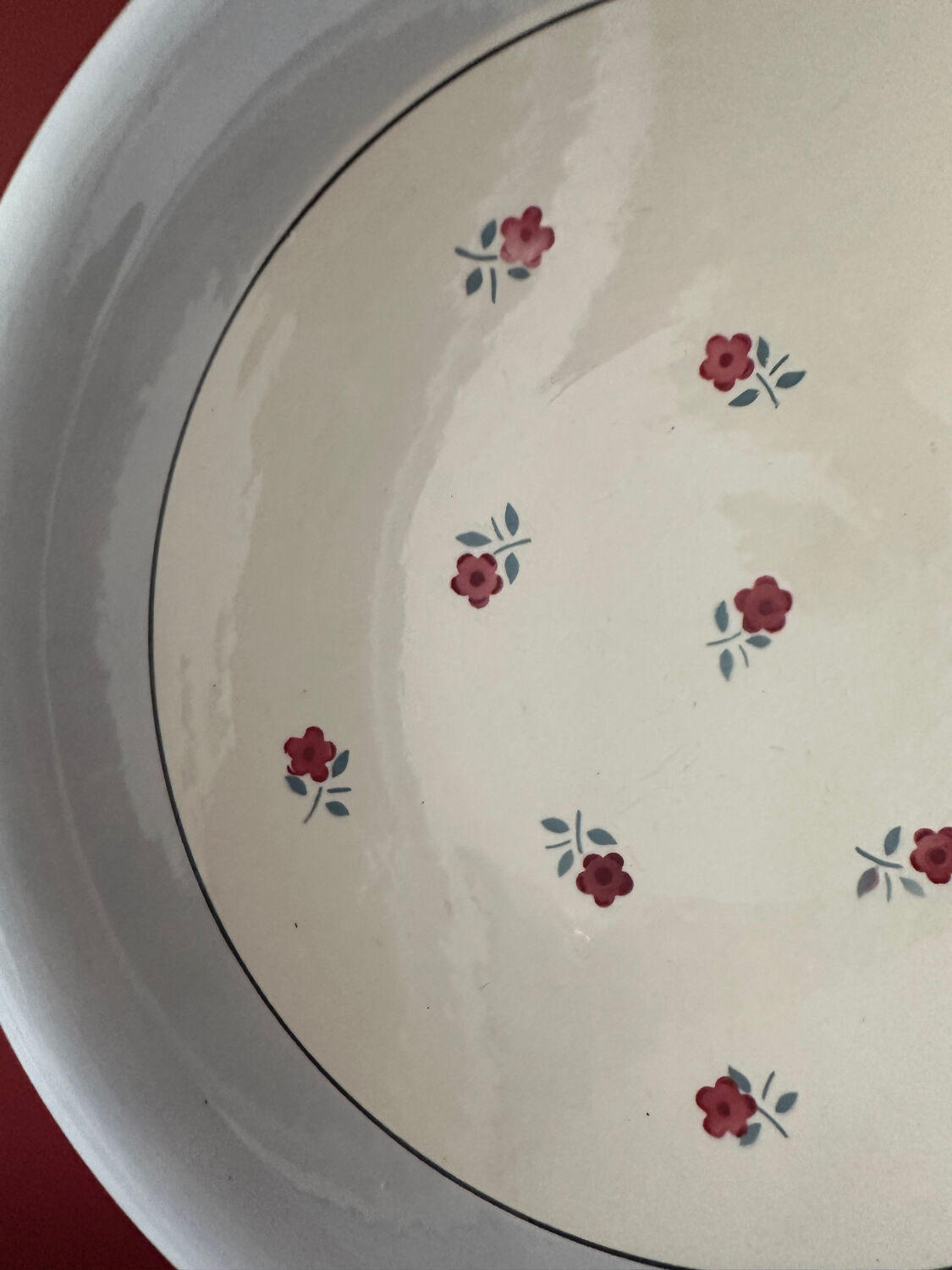 Vintage flower plate