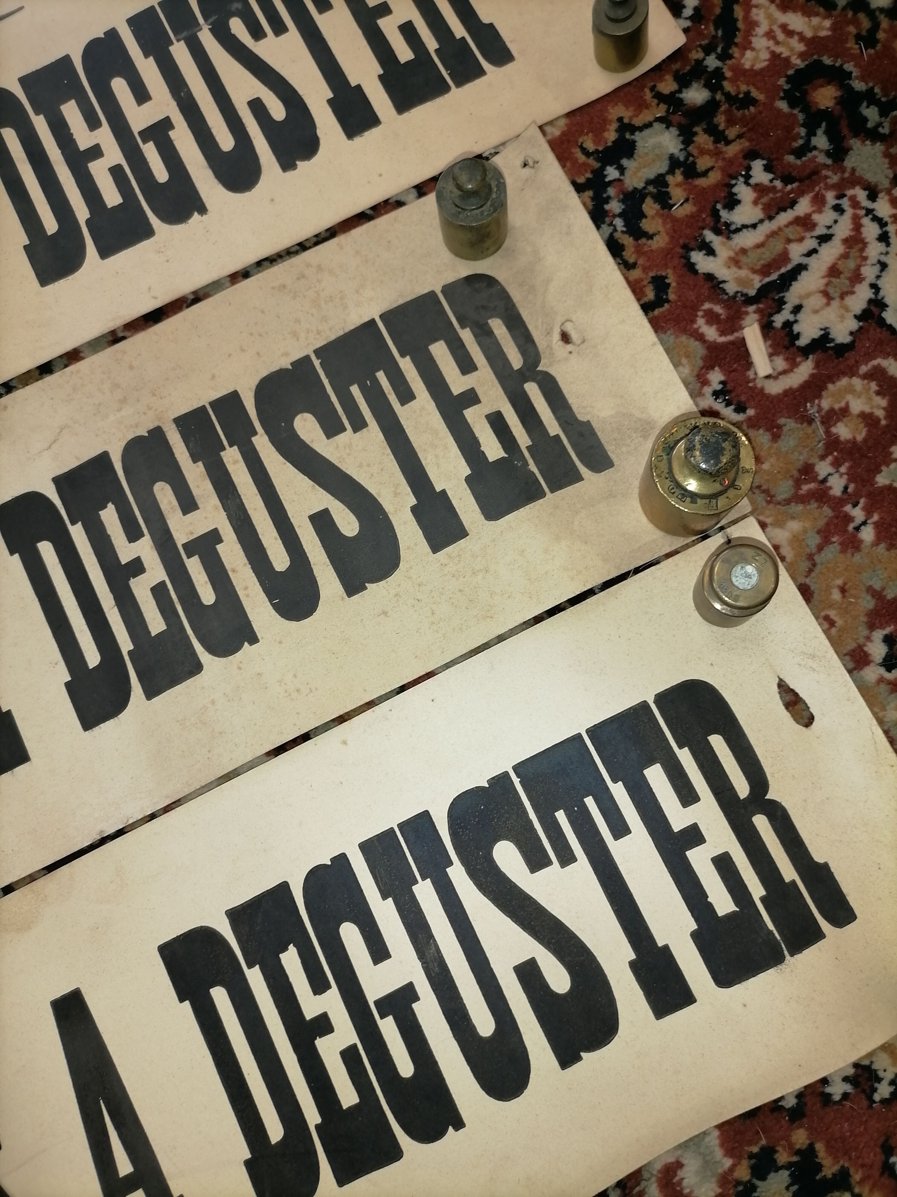 Lot de 4 affiches vinicole vintage