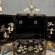 Chinoiserie style furniture. Mother-of-pearl, steatite, jade marquetry.