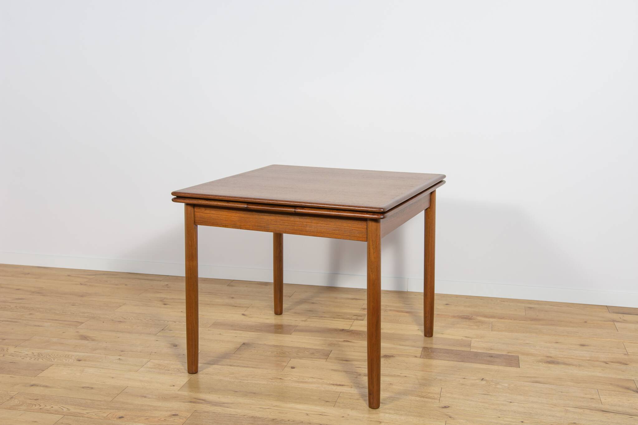 Mid-Century Square Extendable Teak Dining Table, Denmark, 1960s