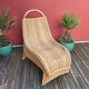 Chaise-longue en bambou et rotin