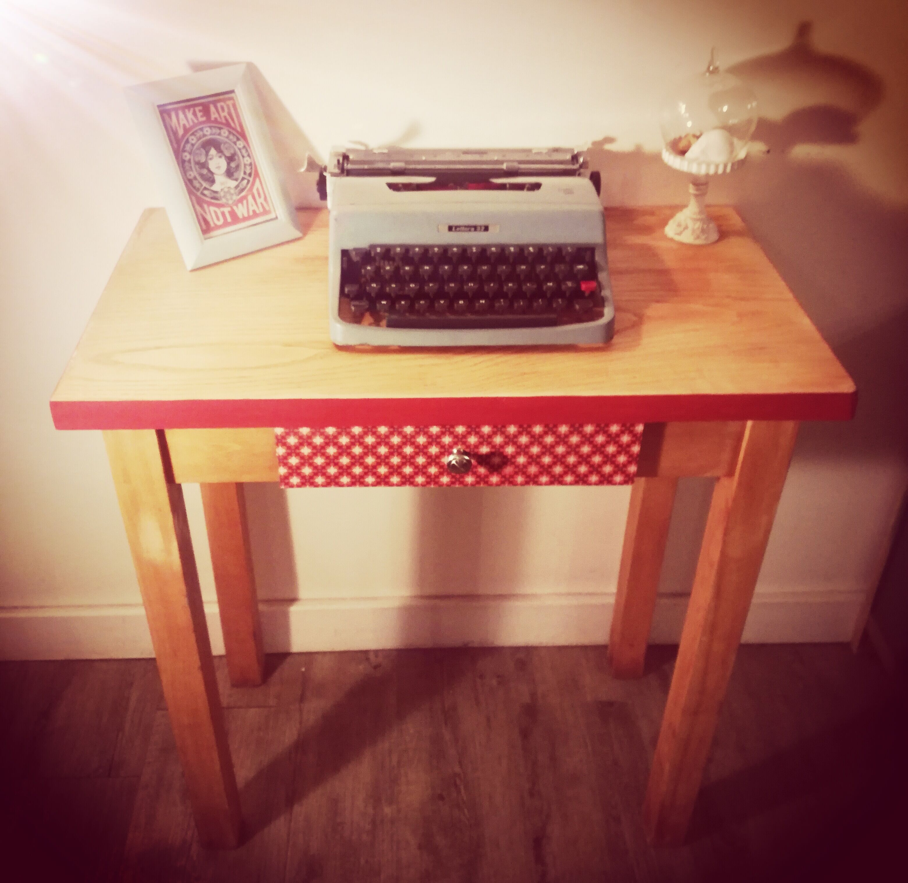 Redesigned wooden table