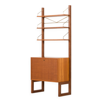 Poul Cadovius free standing wall unit for Cado, 1960s