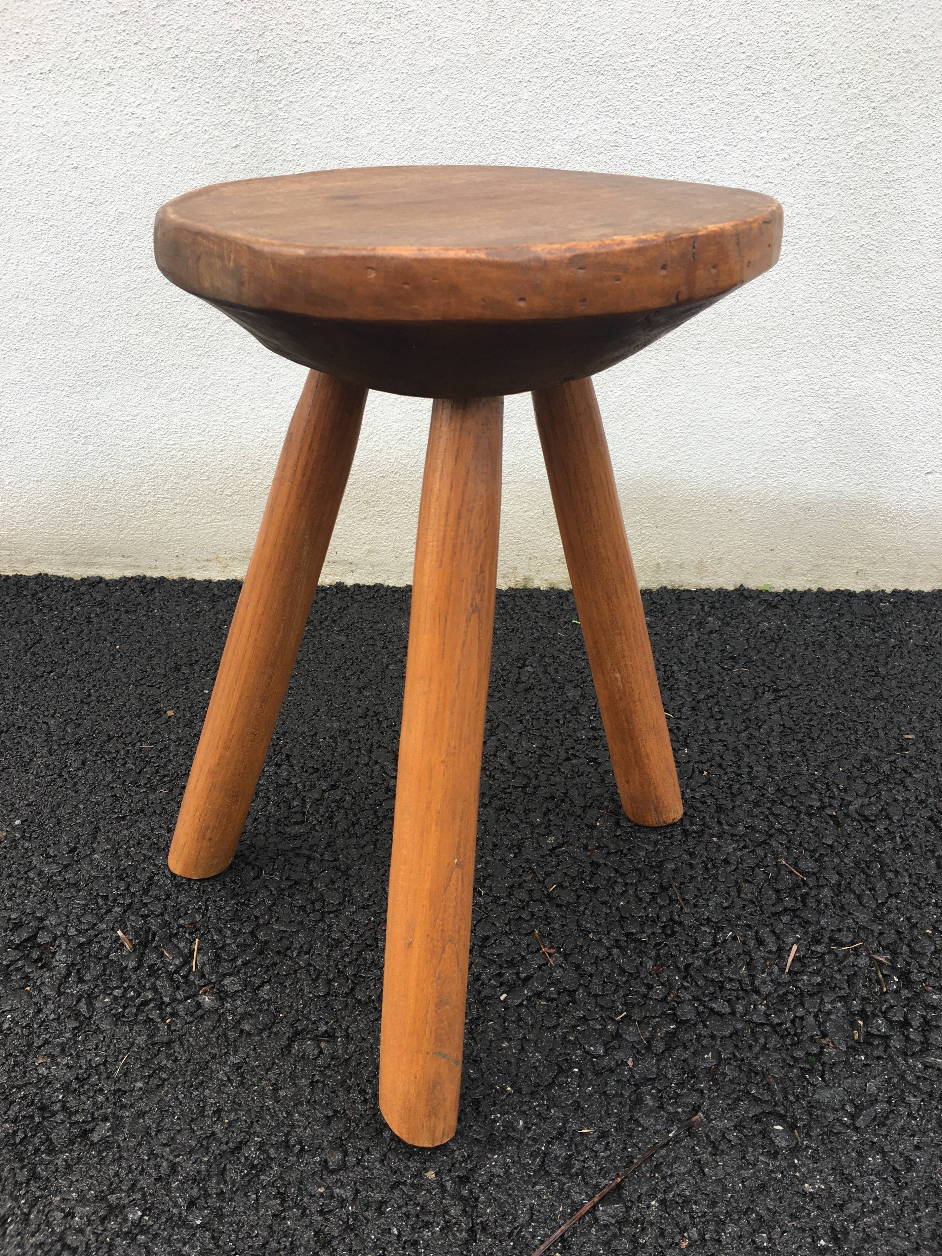 Brutalist tripod stool