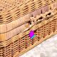 Valise mallette osier rotin vintage
