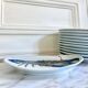 Service de 12 assiettes à poisson porcelaine Pillivuyt décor Homard