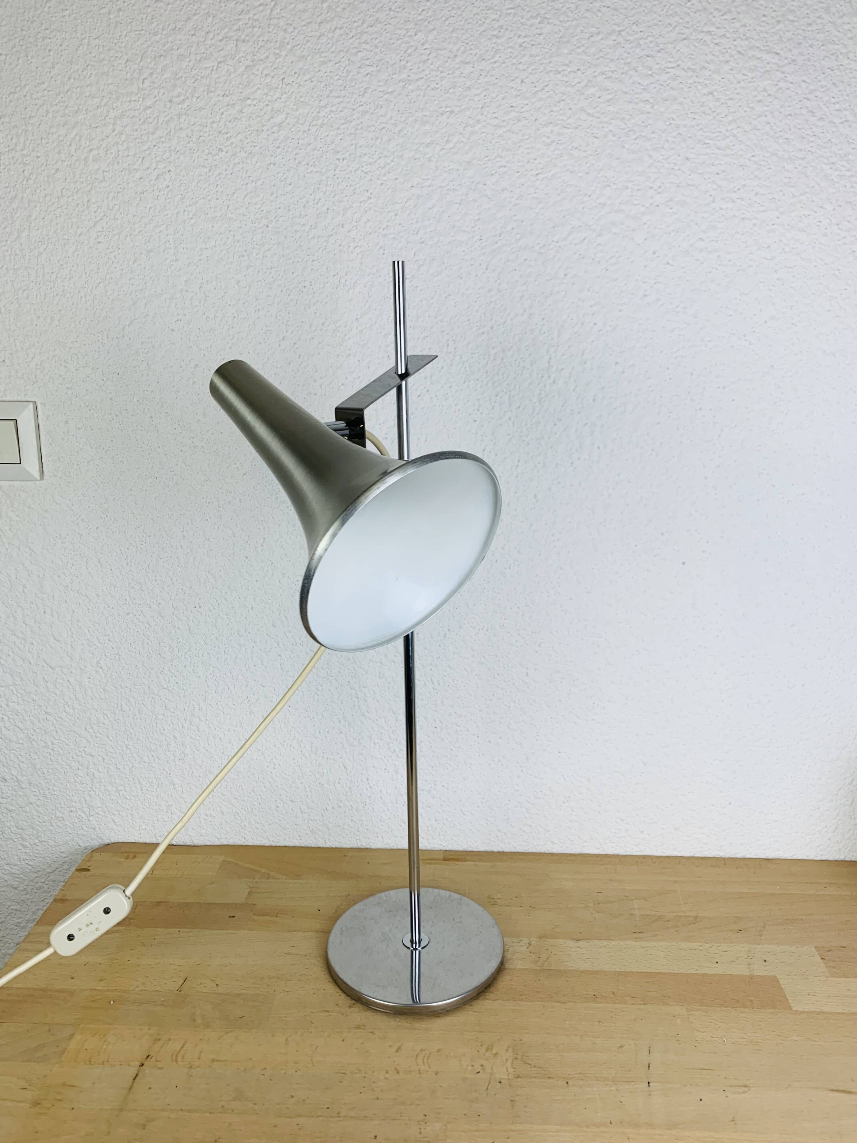 Vintage 70s aluminum desk lamp