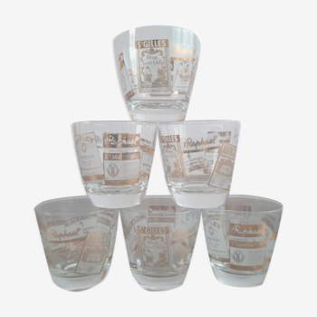 series of 6 st. Raphael club cups from the 70s