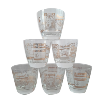 series of 6 st. Raphael club cups from the 70s