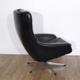 Scandinavian leather armchair 1970