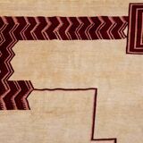 Art Deco style wool rug or tapestry. Contemporary work.