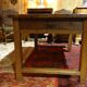 Nineteenth century farmhouse table in natural oak wood 140 x 90 cm