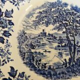 8 blue & white soup plates Broadhurst, Lunéville, Myott and Royal Sphinx Regout Maestricht