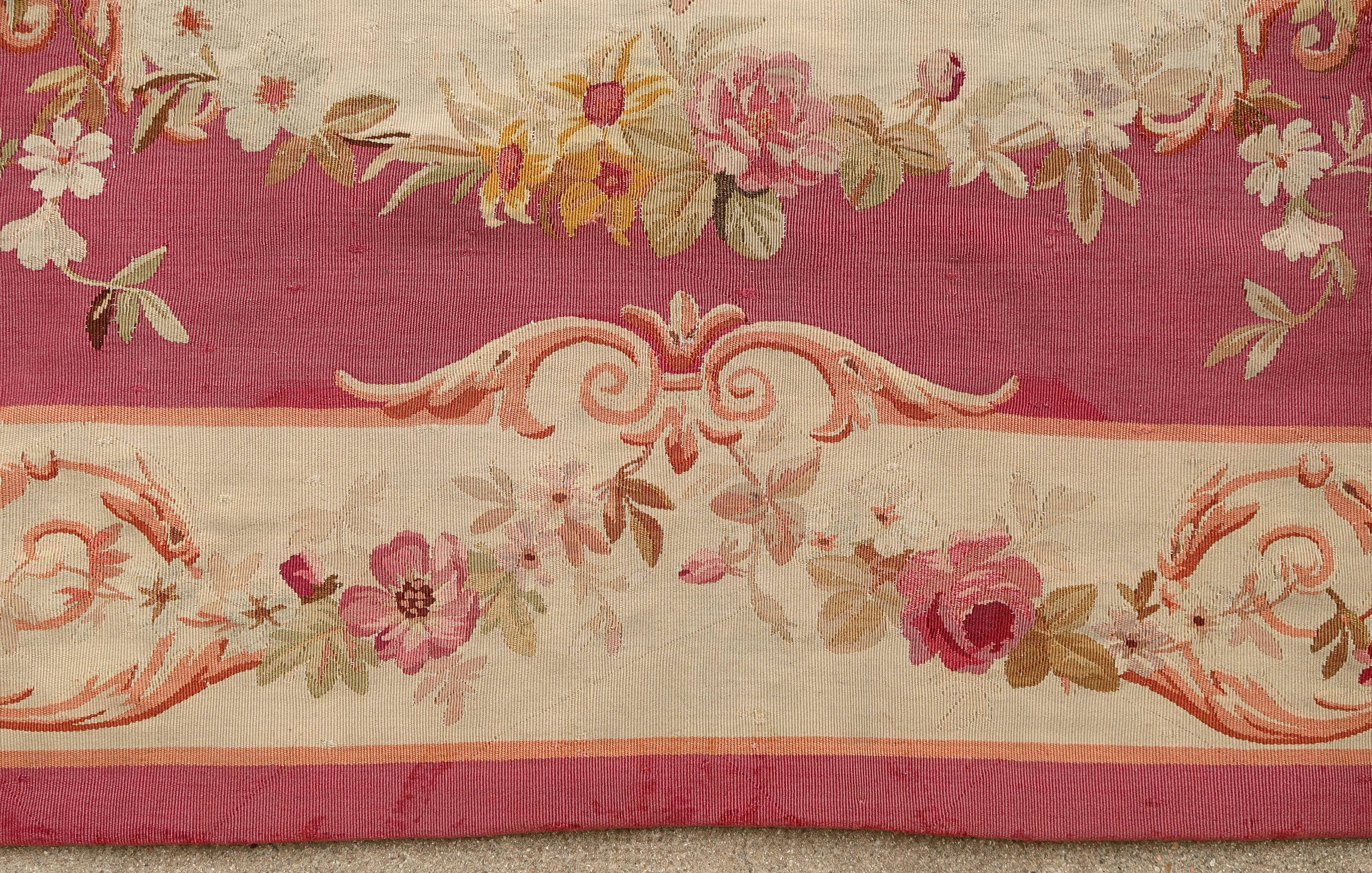 French rug Aubusson 1850