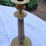 Old brass candle holders