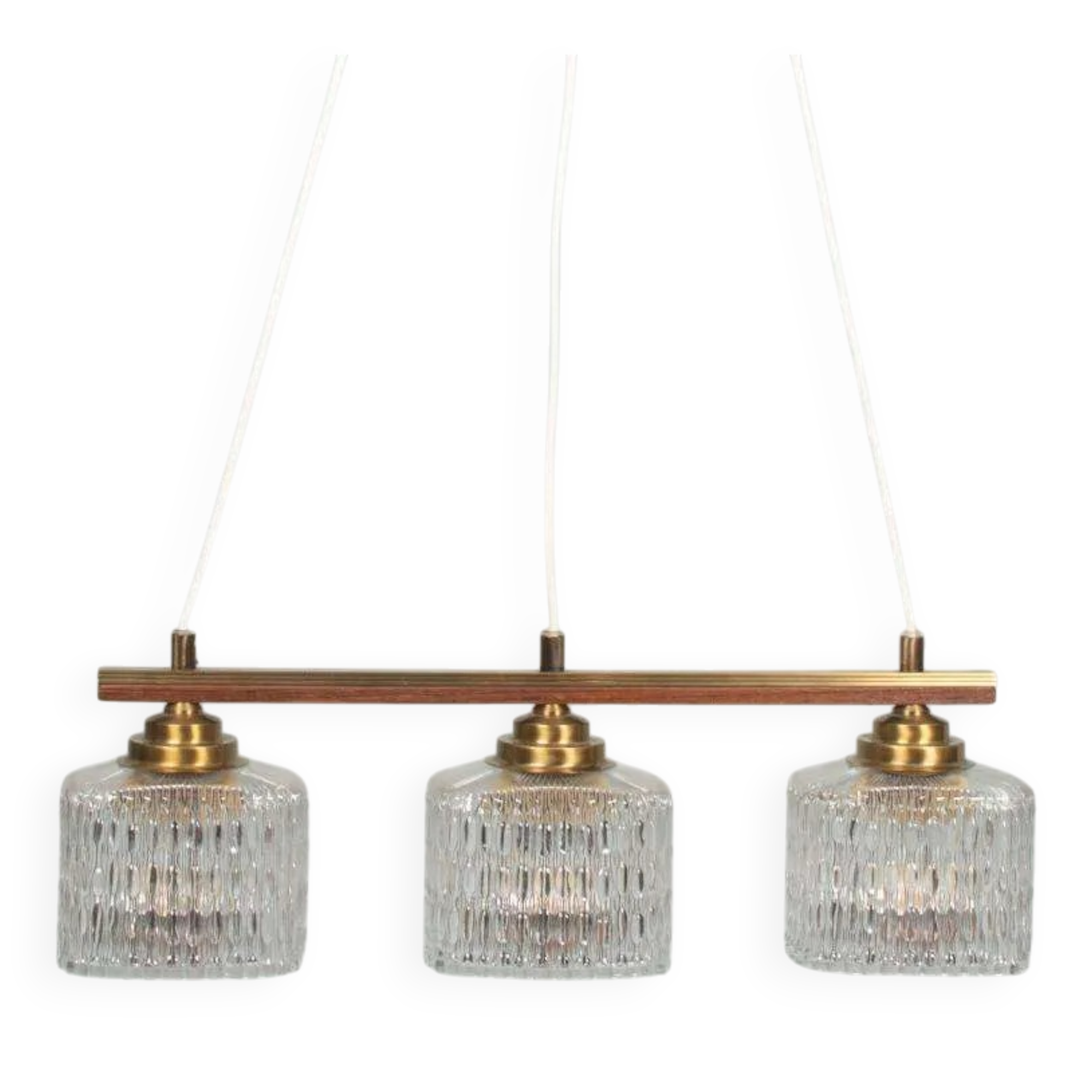 Vintage glass suspension for dining table