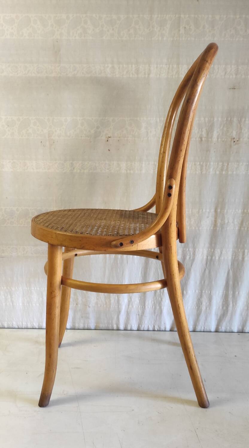 Bentwood and cane chair - mid. 20th century