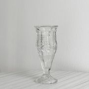 Small glass soliflore vase