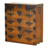 Japanese Tansu chest of drawers, circa 1870