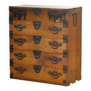 Commode Tansu japonaise, vers 1870