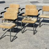 Set of 6 Marcel Breuer S64 armchairs for Thonet 1950