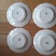 Set of 4 plates Sarreguemines golden stars