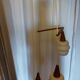 Large suspension boomerang teak , Philips design Louis Kalff ( 114 cm )