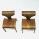 Scandinavian pair of design childrens wood chairs 1950s