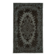Overdyed Wool Vintage Handmade Carved Rug 173 cm x 290 cm